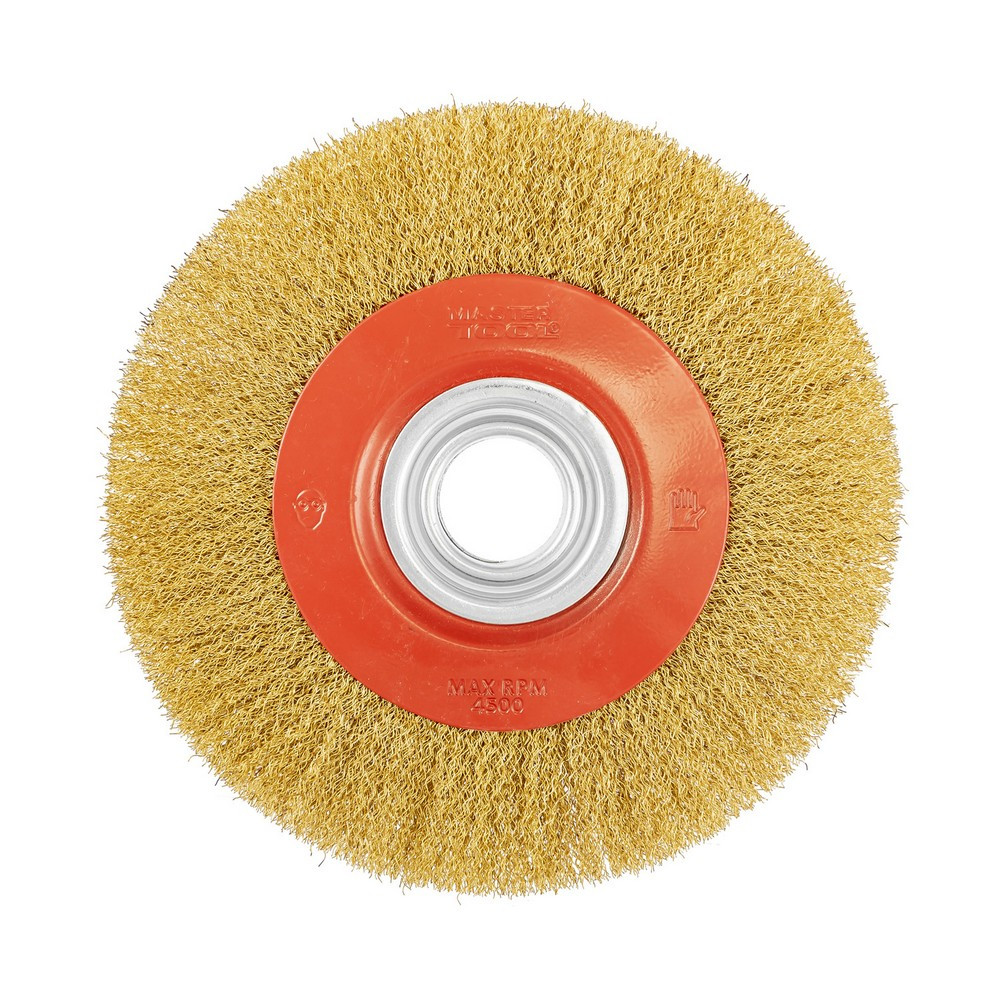 MASTERTOOL Щітка дискова MASTERTOOL з латунованого рифленого дроту Ø 200х32 мм 19-9220 Киев - изображение 2