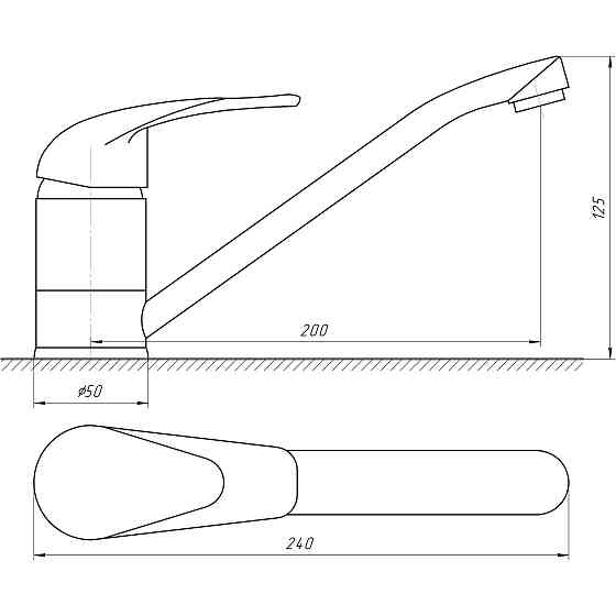 Змішувач для кухні EcoMix ENERGO E-GEZ-203 Луцк