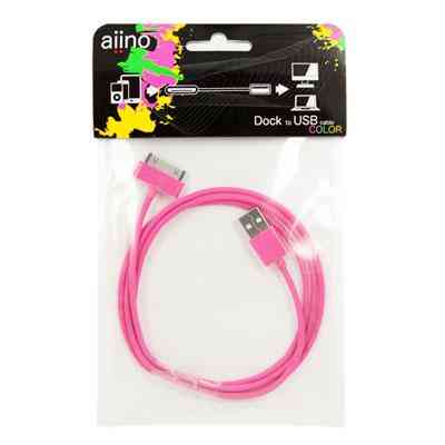 USB кабель для iPhone та iPad "Aiino", рожевий Рівне