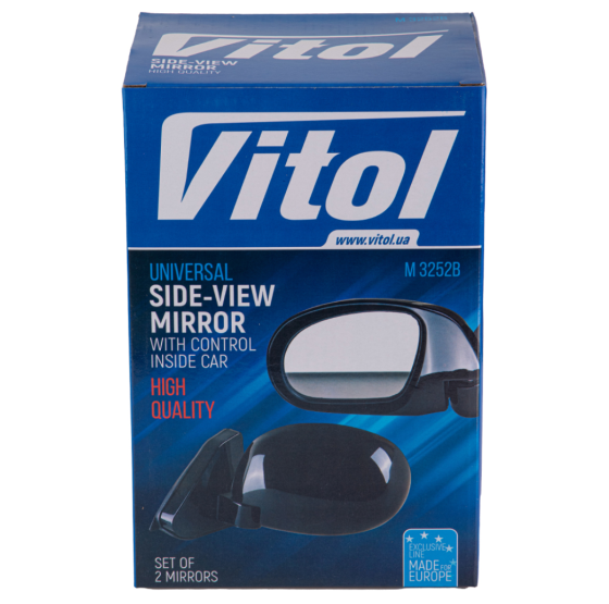 Дзеркала зовнішні 3252 B Carbon на шарнірі (пара) Вінниця