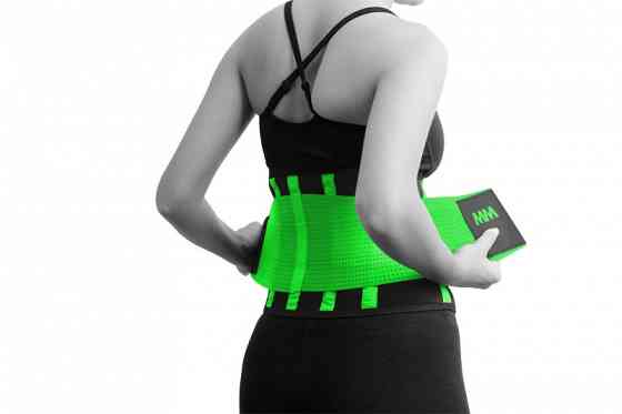 Пояс компрессійний MadMax MFA-277 Slimming belt Black/neon green M Кам'янське
