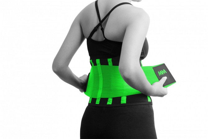 Пояс компресійний MadMax MFA-277 Slimming belt Black/neon green M Каменское - изображение 1