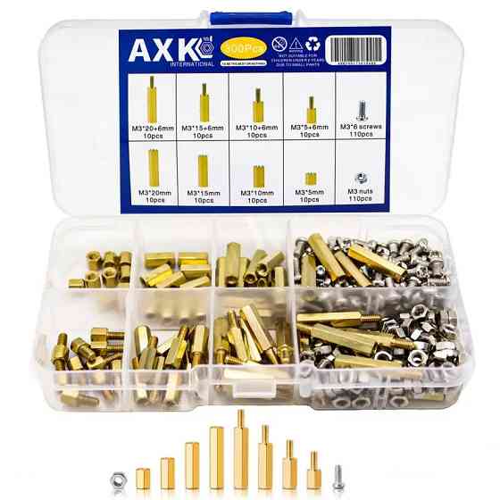 Набір латунних стоек М3 з винтами для електроніки, 120 шт. Київ
