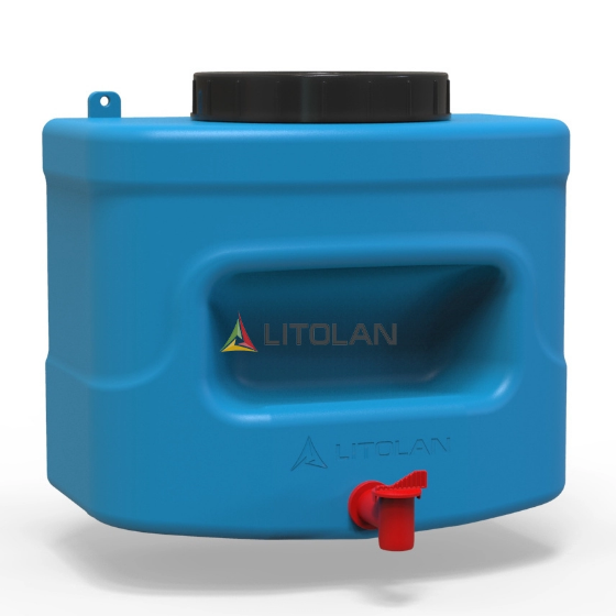 Рукомийник літній 10л 180*300*270мм 1 шар синій LITOLAN Житомир - фото 1