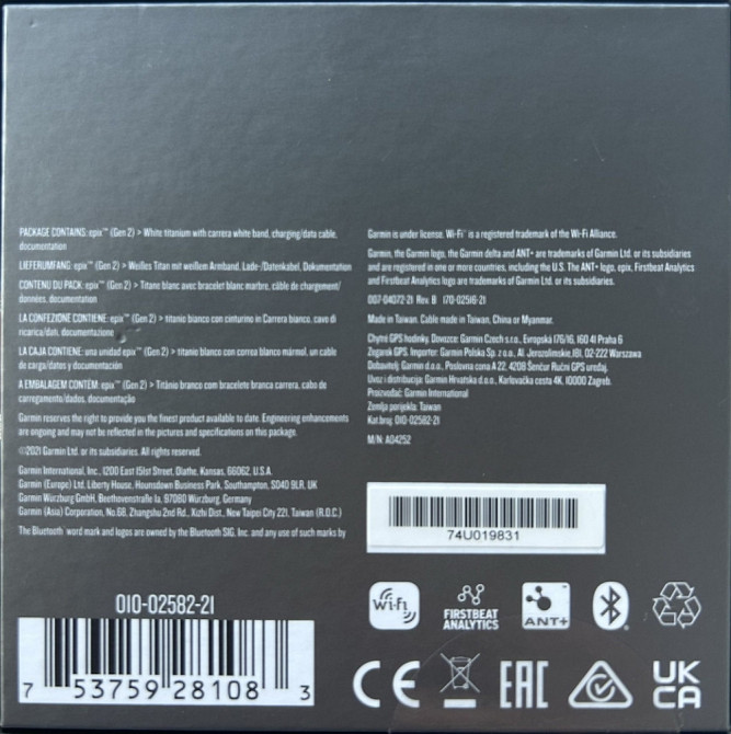 Смарт-годинник Garmin Epix Gen 2 Sapphire white Київ - фото 4