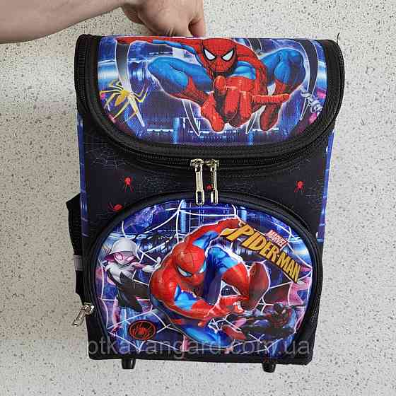 Школьный портфель каркасный 1 класс, 3D принт Человек паук, ортопедическая спинка 72956 Хмельницкий