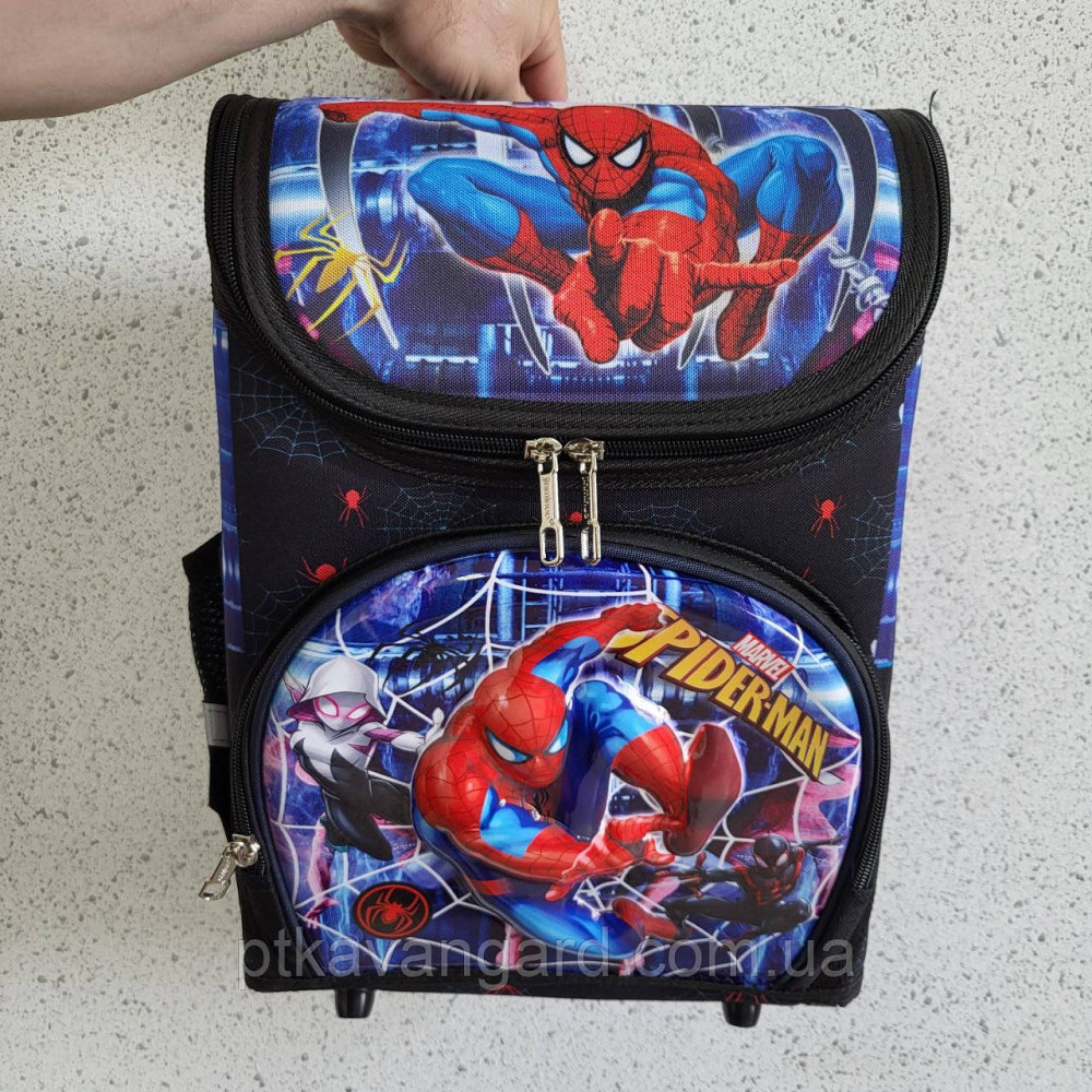 Школьный портфель каркасный 1 класс, 3D принт Человек паук, ортопедическая спинка 72956 Хмельницкий - изображение 2