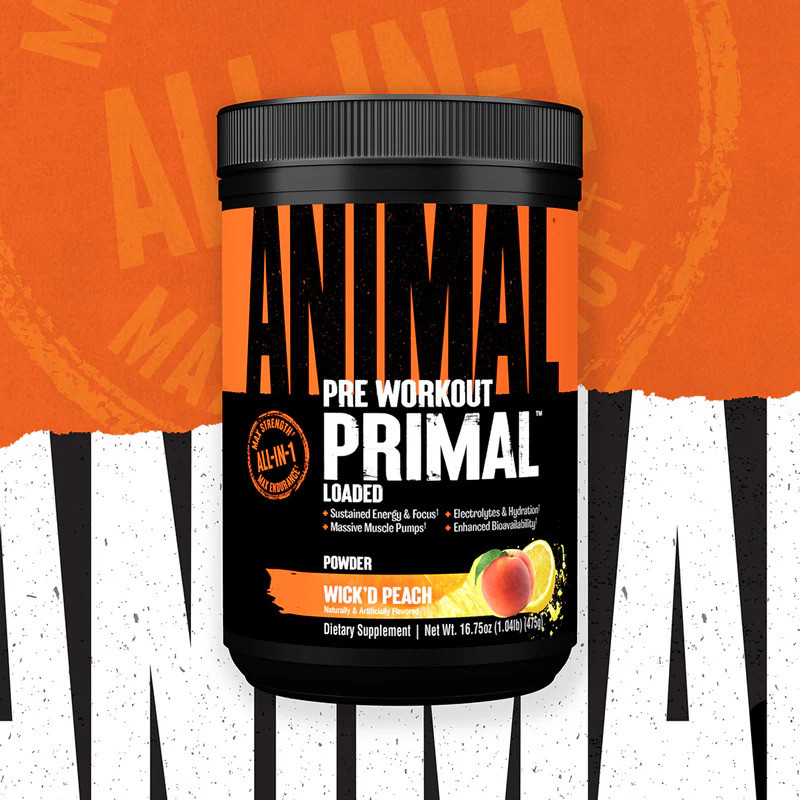 Передтренувальний комплекс Universal Nutrition Animal Primal Pre-Workout 475 г Wick'd Peach Луцьк - фото 3