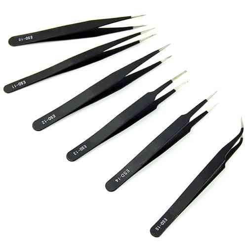 Антистатические пинцеты для электроники, 6 шт. Киев