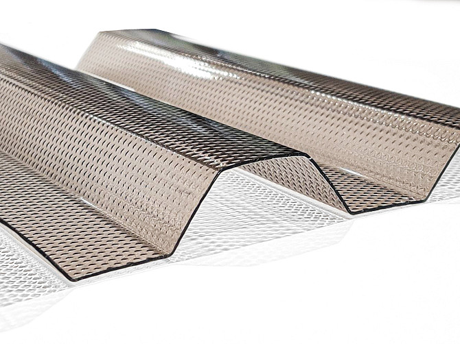 Профільований полікарбонат монолітний TOPLIGHT MICROPRISMA 76/18 бронза призма 0,9мм 104х200см Львів - фото 1