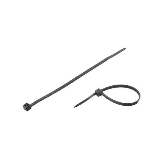 Хомут пластиковый, 2,5×100 мм, 100 шт/упак, черный INTERTOOL TC-2511 Киев