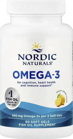 Рыбий жир Омега 3 Nordic Naturals Omega 3 60 гел капс лимон Киев