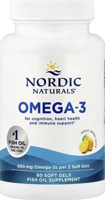 Рыбий жир Омега 3 Nordic Naturals Omega 3 60 гел капс лимон Киев - изображение 1