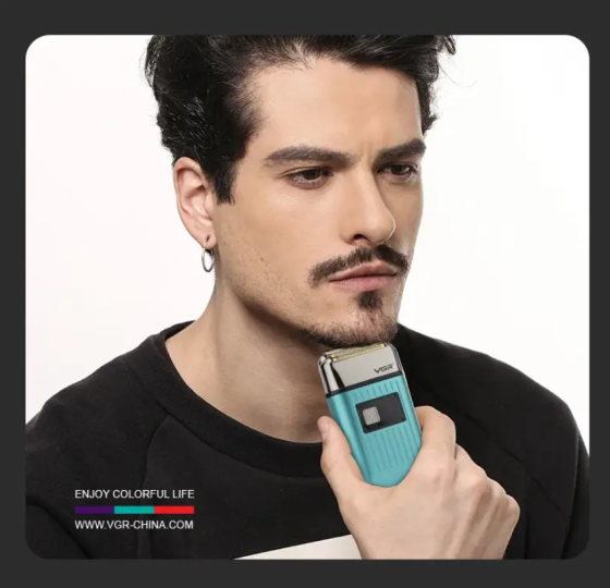 Бритва VGR V357 чоловіча, акумуляторна, водостійка, з триммером і лезвиями з нержавіючої сталі Одеса