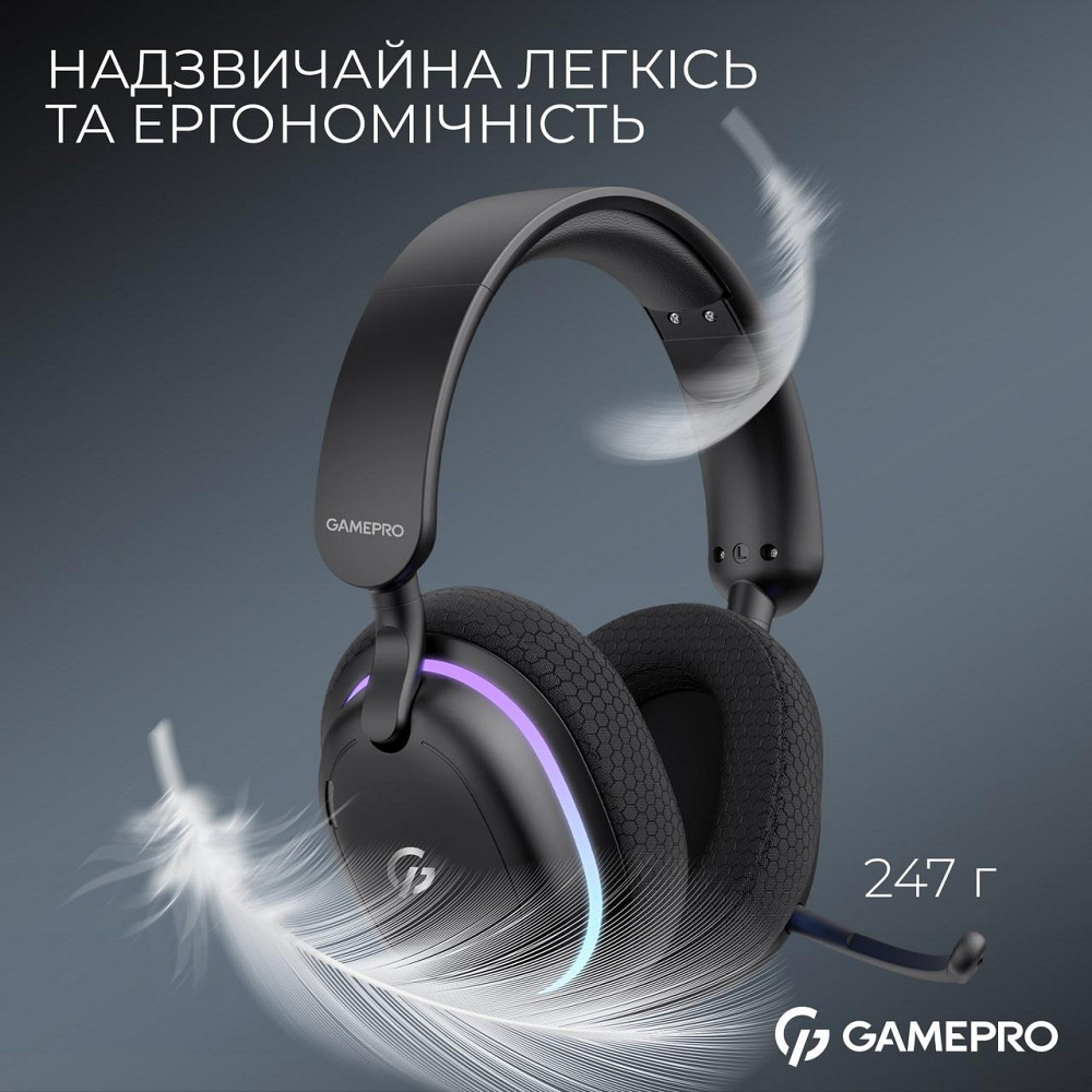 Гарнітура GamePro Asgard Bragi Black (HSW250B) ( Чорний ) Харків - фото 20