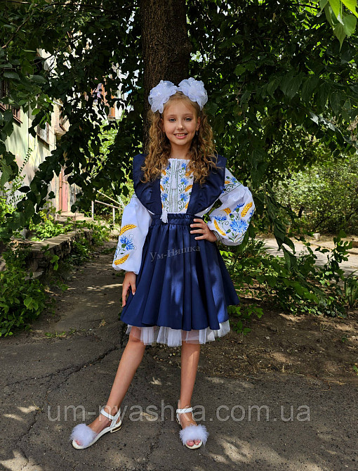 Красивый школьный сарафан регулируемые бретели 116-146 Кривой Рог - изображение 6