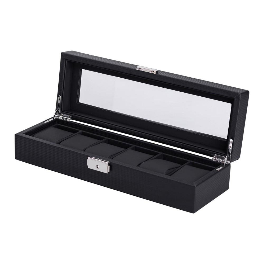 Скринька для наручного годинника 35.5×11.5×8 см дерев'яна на 6 відсіки HP-5-8 Коломыя - изображение 1