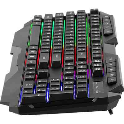 Клавиатура Xtrike ME KB-306 LED USB UA Black (KB-306UA) Винница