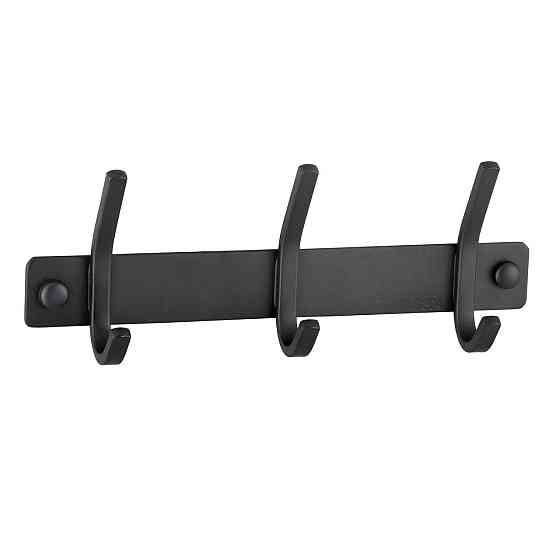 Планка з гачками Globus Lux BQ9435-3 чорна матова SUS304 (000022207) Київ