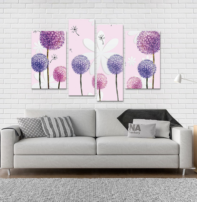 Модульна картина Абстракція Кульбаби Art-39_4 Київ - фото 2