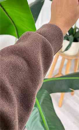 Женский невероятный костюм кардиган+юбка ангора вязка на трикотаже Шоколад, 50/52 Одесса