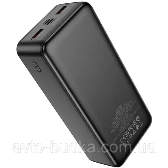 Павербанк HOCO J136B 30000 мА·год з дисплеєм швидка зарядка PD 20W + QC 22.5W 2USB / Type-C чорний Новий Розділ