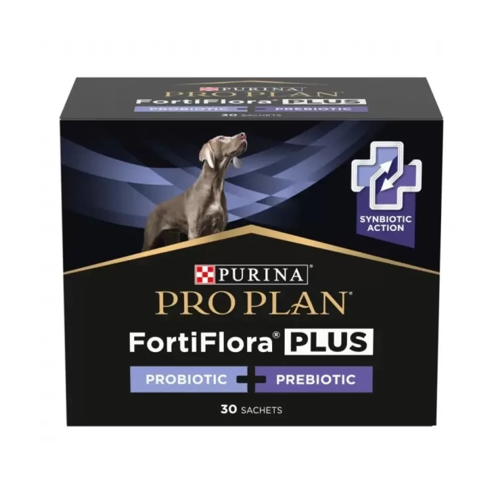 Пробіотик з пребіотиком PRO PLAN FortiFlora PLUS для дорослих собак та цуценят для підтримання нормальної міклофлори кишечника, 30x2 г Київ - фото 1