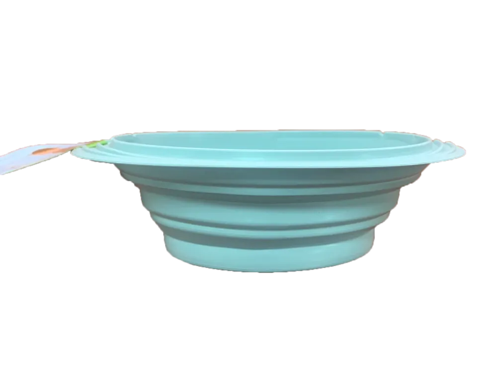 Силиконовая миска Squeeze Oval Big складная миска походная для собак/кошек 1000 мл/17 см Киев - изображение 1