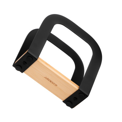 Салфетница Ardesto Midori 12х4.5х12см, метал, бамбук, чорна (AR0911BB) Винница - изображение 3