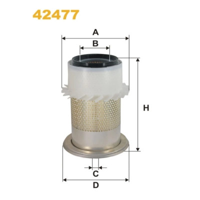 Воздушный фильтр для автомобиля Wixfiltron 42477 Винница - изображение 1