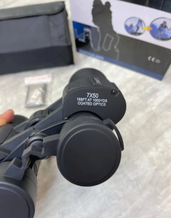 Тактичний бінокль Comet ML-847 7х50 зелена полиця (Black) Вінниця