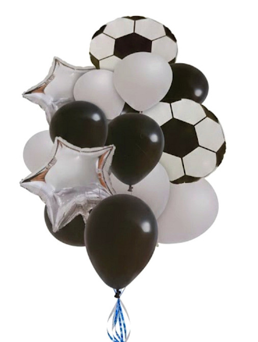 Набір футбол мяч 16 шт кульок для свята для фотозони Київ - фото 3