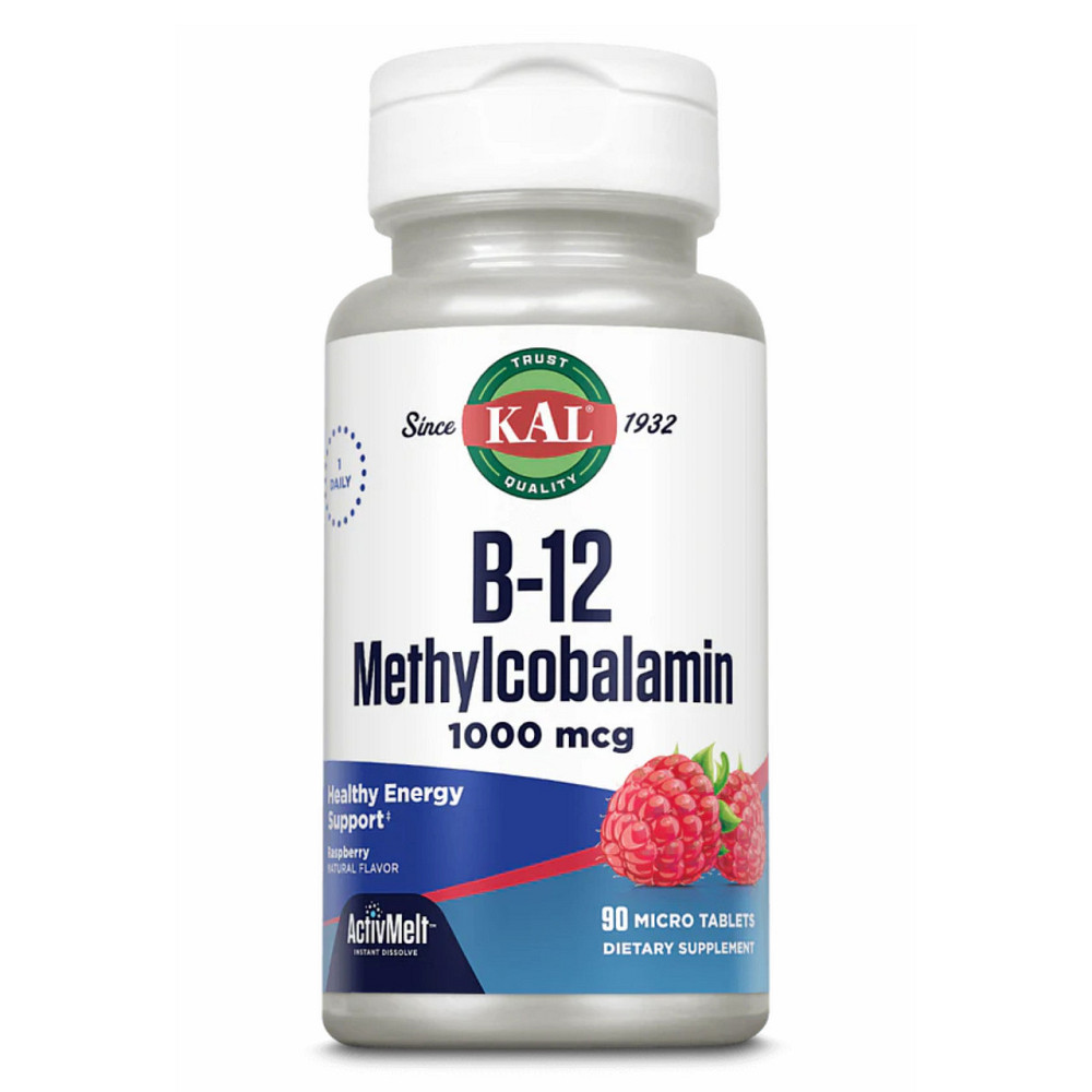 Витамин B12 метилкобаламин KAL B12 Methylcobalamin 1000mcg 60 жев табл ягоды Киев - изображение 3