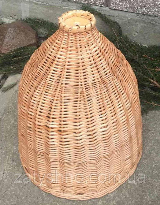 Светильник плетеный из лозы | люстра под размер | плетеная люстра овальная Киев - изображение 1