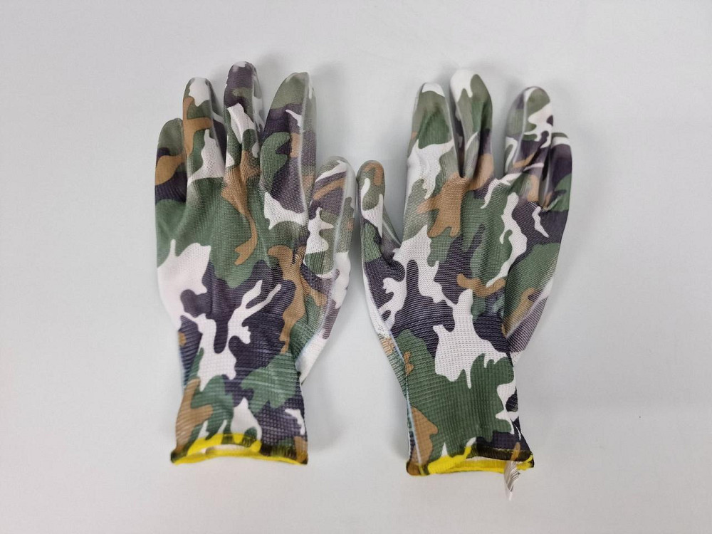 Господарські рукавички зі стрейчу покрита гладким нітрилом POLICAMO (12 пар) Харків - фото 1