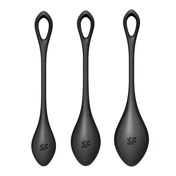 Набір йоні намистин Satisfyer Yoni Power 2 Black, діаметр 2-2,5-3см, маса 22-44-73 г Львов