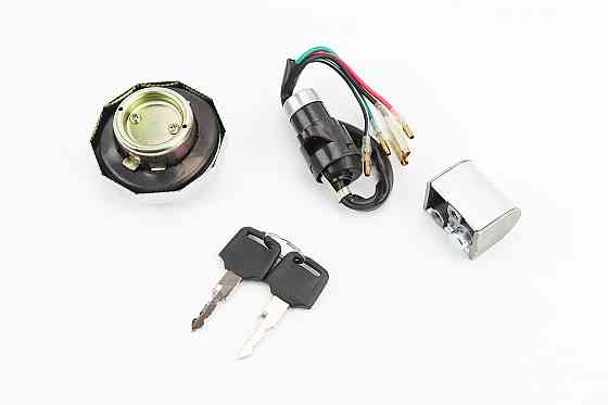 Замки к-кт (запалювання + кермо + кришка бака кругла) Київ