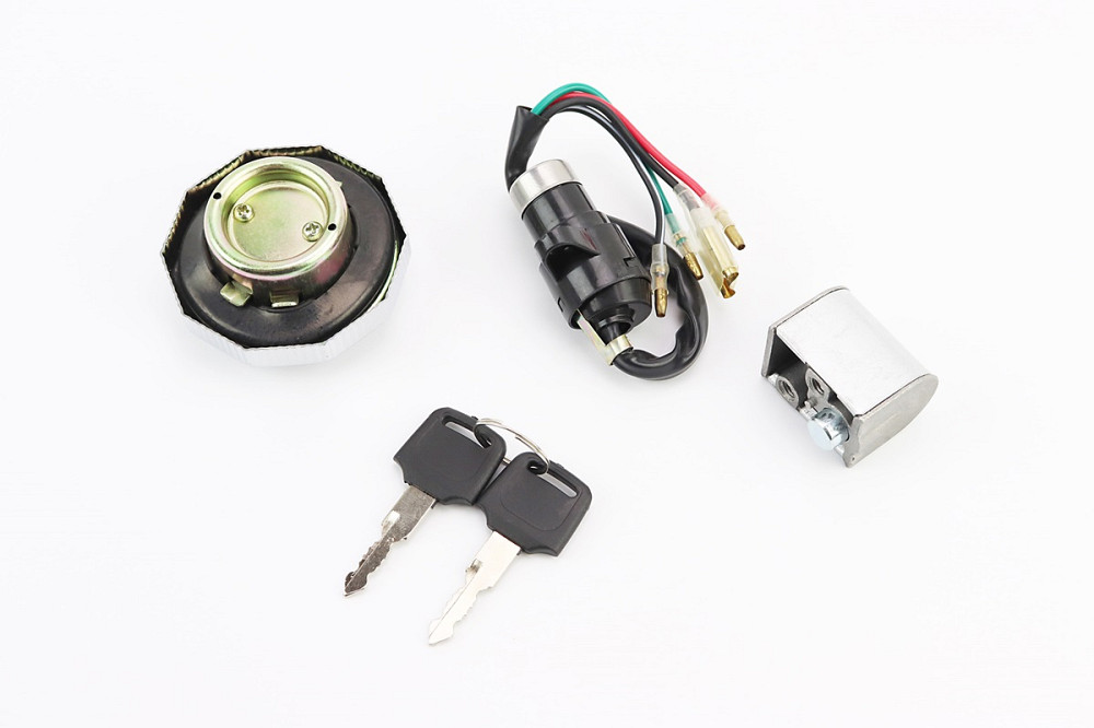 Замки к-кт (запалювання + кермо + кришка бака кругла) Київ - фото 2