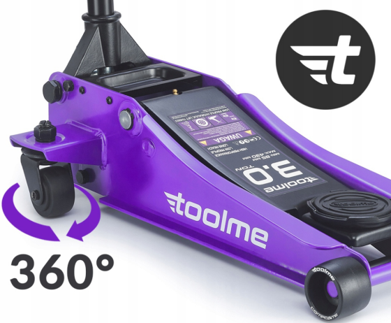 Гідравлічний підкатний домкрат 3т 85–430мм Toolme TM003 (Польща) Київ