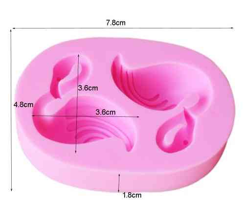 Силиконовый молд Фламинго 78 на 48 мм розовый Киев