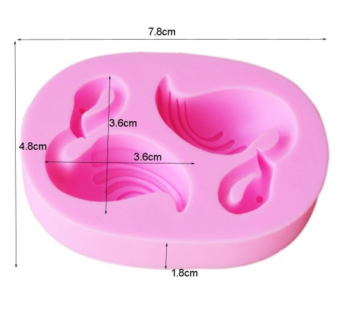 Силиконовый молд Фламинго 78 на 48 мм розовый Киев - изображение 2
