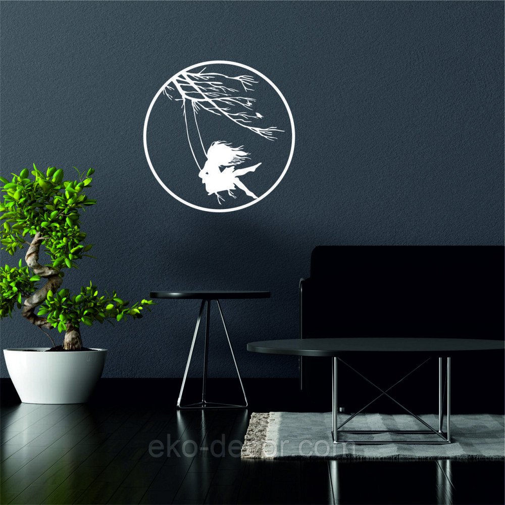 Декоративне настінне Панно «Дівчинка та голуб» Декор на стіну 90*80 см, Білий Київ - фото 2