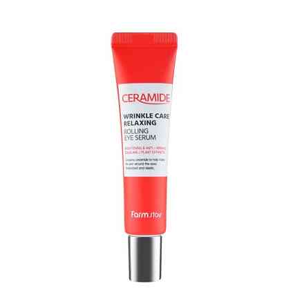 Відновлююча сироватка з роллером для шкіри навколо очей Ceramide Wrinkle Care Relaxing Rolling Eye Serum FarmStay 25 мл Винница