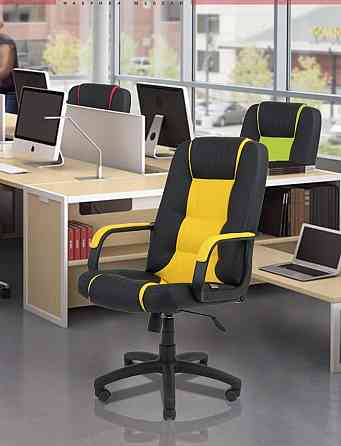 Офісне Крісло Керівника Richman Chelsea Fly 2230-2240 Пластік Річ М1 Tilt Жовто-чорний Київ