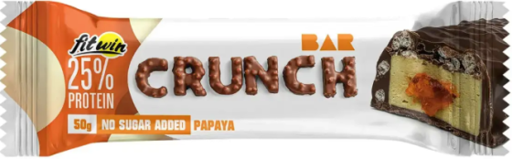 Протеїновий батончик Fit Win Crunch Bar 12x50g папая Київ