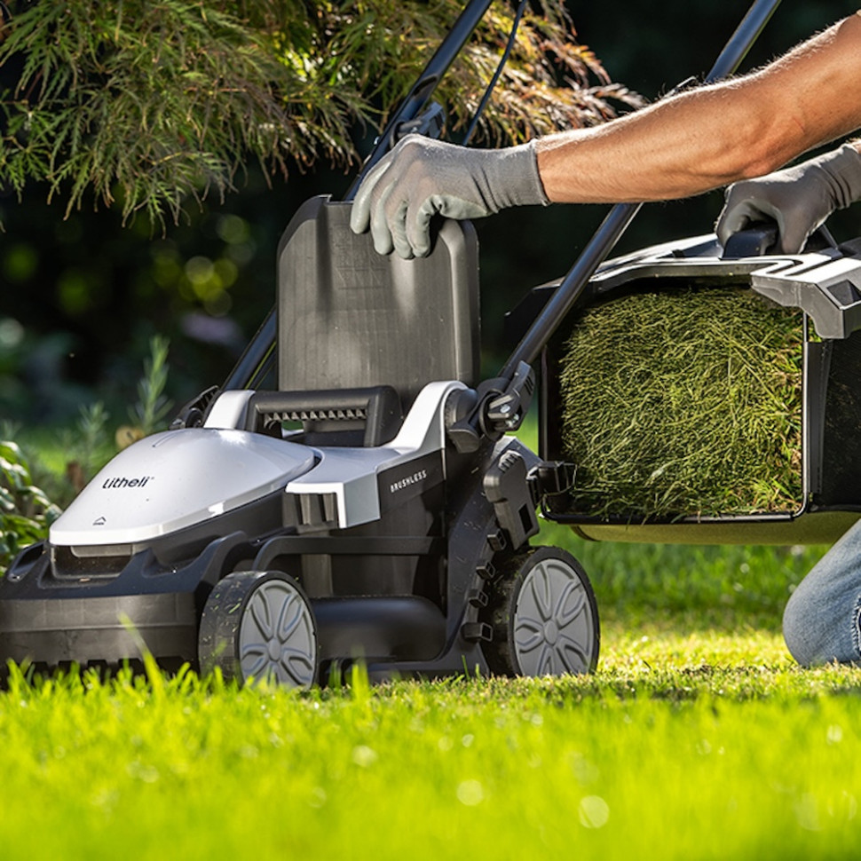 Акумуляторна газонокосарка Litheli, живлення від павербанку (УМБ Litheli Power Bank 20000 mAh, 45 W, 4А, 1 шт в комплекті) Київ - фото 4