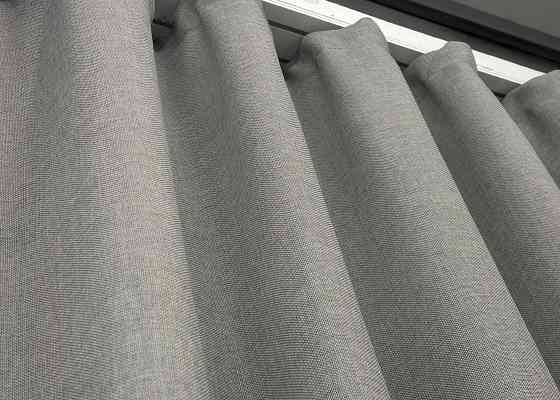 Однотонна тканина "Льон Мішковина" колір світло-сірий 1016ш Київ