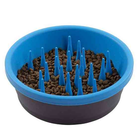 Миска силіконова для повільного годування собак Dexas Slow Feeder Dog Bowl (Дексас Слоу Фід) Запоріжжя