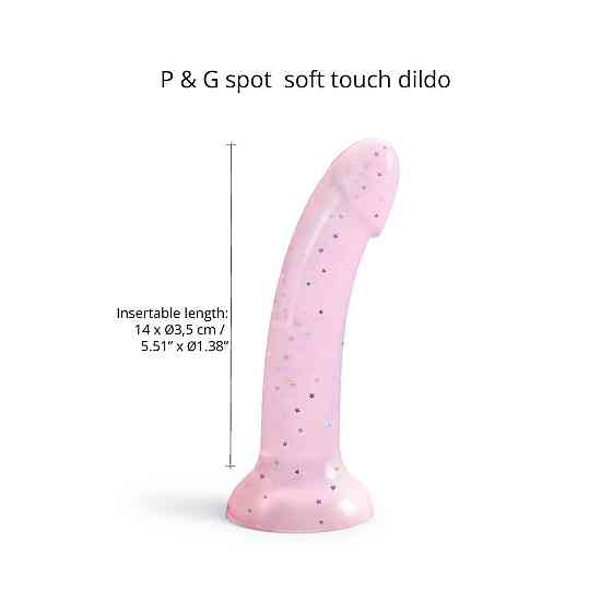 Дилдо с блестками Love To Love DILDOLLS - STARLIGHT, ультрамягкий Sex Aura Киев