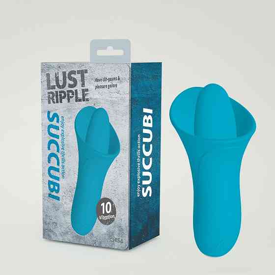Вибратор для стимуляции клитора Chisa Lust Ripple Succubi, голубой Sex Aura Киев